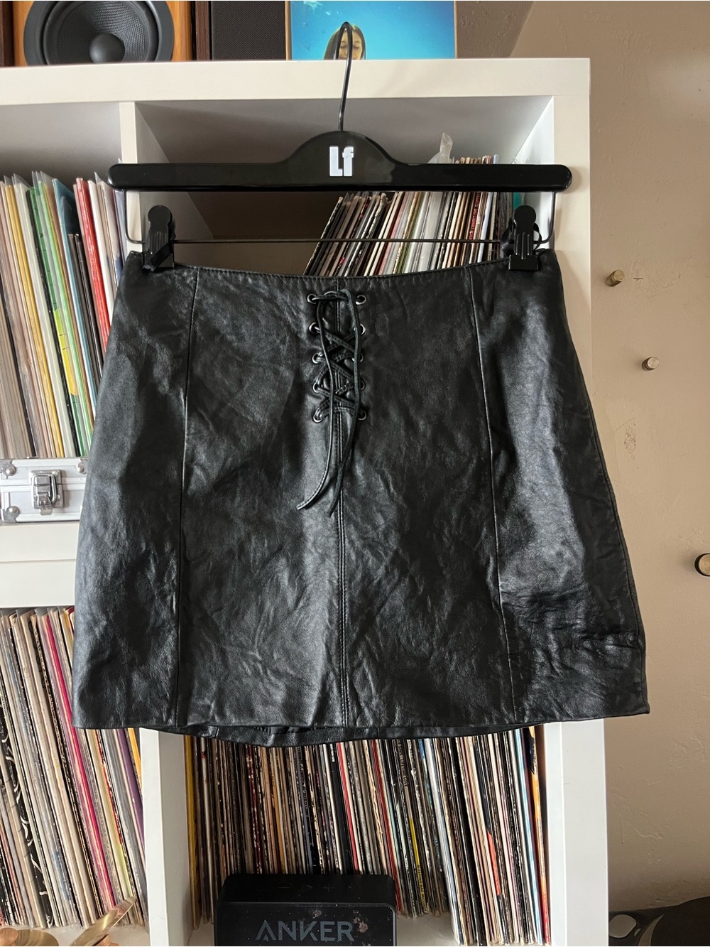 Wilsons Leather mini skirt black size 4